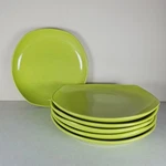 Set Of 6 Dansk Classic Fjord 10 " Dinner Plates Apple Green. Fixed Price $49.99.