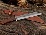 Hand Forged High Carbon Steel Engraved Blade Seax Knife Viking Style Hunting. Fixed Price $52.00.
