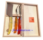 Claude Dozorme Laguiole French Food Cheese Knife Fork Cleaver Box Spring Gift. Fixed Price $139.00.