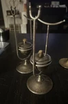 Antique Brandy Cognac Glass Snifter Warmer Marked Pm Italy Silver Set Of 2. Fixed Price $75.00.