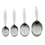 Cuisipro Stainless Steel Measuring Cup Set 4 Piece Oval Nesting Kitchen Loop. Fixed Price $50.99.