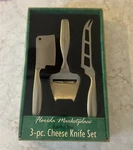 Florida Marketplace 3 Piece Stainless Steel Cheese Knife Set New Sealed Kitchen!. Fixed Price $19.99.