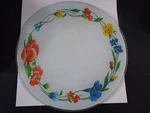Rarest Vintage Mcgowan Tuftop Glass Flowered Cutting Board Medium Circle England. Fixed Price $42.49.