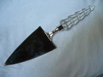 Mikasa Cake Server, Starshine, Christmas Tree Handle, Silverplated, Original Box. Fixed Price $11.01.