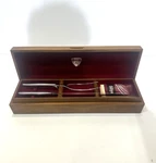 Vintage Gerber Legendary Carving Set Snickersnee Knife & Fork-new Walnut Box. Fixed Price $75.00.
