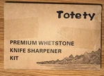 Totety Premium Whetstone Knife Sharpener Kit.. Fixed Price $24.99.