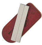 Eze-lap Pocket Diamond Sharpener Fine Grit With Fish Hook Slot Leather Pouch. Fixed Price $21.19.