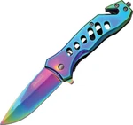 Tac Force Rescue Linerlock A/o Rainbow Knife TF-844 3 7/8" Closed. 1/2". Fixed Price $15.80.