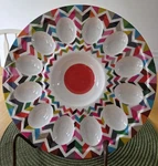 French Bull Ziggy 100% Melamine Deviled 12" Egg Platter Dishwasher Safe - New. Fixed Price $18.00.