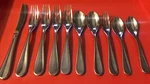 10 Pc Cuisinart Elite Maree Stainless Flatware Teaspoons Dinner & Salad Forks. Fixed Price $27.50.