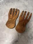 Natural Olive Wood Salad Claws Hands - Mediterranean. Fixed Price $15.00.