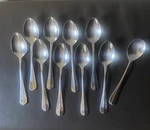 9 Spoons Stainless Wallace Hartford 18/10 Glossy Flatware 6 Inch Sugar. Fixed Price $18.00.