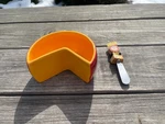 Boston Warehouse Cheese Wedge Dip Bowl & Spreader Set With Box. Fixed Price $30.00.
