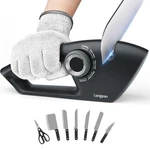 6-IN-1 Knife Sharpener 5 Stage For Serrated Knives, Scissors With Cut-resista.... Fixed Price $29.86.