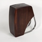 Cuisine::pro Iconix Holz Knife Block Only - Dark Wood & Stainless Steel. Fixed Price $59.99.