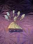 Elegance Silverplated Appetizer Picks Set Mice In Cheese Block Wedge 7 Pieces. Fixed Price $32.00.