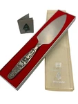 Hardanger Inn Viking Pewter Cake Server With Engraved Handle & Original Box. Fixed Price $26.99.