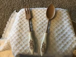 Vintage Fred Roberts Company San Francisco.. Japan Salad Servers Tiki Mcm. Fixed Price $15.00.
