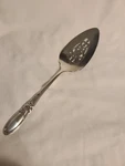 Oneida Community Silverplate White Orchid Solid Server Ornate Pierced. Fixed Price $19.95.