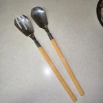 Vintage Chase Usa Pasta/ Salad Fork And Spoon Set. Fixed Price $45.00.