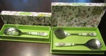 Portmeirion Botanic Garden Slotted Spoon & Salad Servers New BG1107 BG78078-X. Fixed Price $24.99.