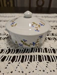 Cordon Bleu France Bia Porcelain Sugar Bowl &lid Vtg Blue Floral Pattern Cottage. Fixed Price $9.99.