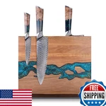 Findking Magnetic Knife Block Double Sided Holder Powerful Kitchen. Fixed Price $94.48.