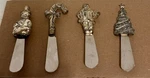 Christmas Spreader Knives For Cheese & Butter By Wallace Silversmiths Set Of 4. Fixed Price $6.99.