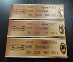 The Set /aldim 3/ Cbn Sharpening Stones, 150-50-7-3, BP05, BP50 Bond.. Fixed Price $423.50.