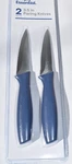 Simply Essential 2-PIECE Paring Knives Set 3.5" Stainless Steel Blades, Blue. Fixed Price $17.00.