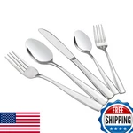 Hommp Stainless Steel Flatware Sets 60-PIECE Service For 12. Fixed Price $60.26.