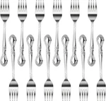New Star Foodservice Rose Pattern 18/0 Salad Fork (6.2-INCH), Silver. Fixed Price $21.99.