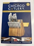 Chicago Cutlery Insignia Steel (18-PC) Kitchen Knife Block Set & Sharpener New. Fixed Price $149.99.