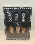 C. Wonder Cheese Knives Set Of 3 Moroccan Geo Gold Sharp Mild Stinky. Fixed Price $5.39.