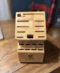 J.a. Henckels Zwilling Kitchen Knife Storage 19 Slot Hardwood Natural Block. Fixed Price $39.99.