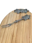 Mudpie Long Turtle Wood Board Set 10 X 6.5 With Small Fork. Fixed Price $25.00.