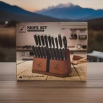 Imarku 20PCS Kitchen Knife With Block And Pull Away Steak Sets. Fixed Price $80.00.