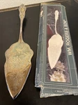 Vintage Wm. Rogers & Son Silver Plated Trowel Pie Server Engraved 11 1/2". Fixed Price $30.00.