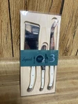 Set Of 3 French Home Laguiole Cheese Knife, Spreader Cleaver White New. Fixed Price $19.99.