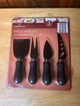 Crofton 4-PC Knife Set Fork, Parmesan, Flat & Hard Cheese, New. Fixed Price $9.95.