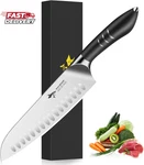 Mad Shark 8 Inch Santoku Knife - Ultra Sharp Japanese Kitchen With High Ca. Fixed Price $40.68.