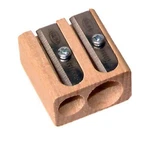 Kum 107.02.01 Wood 2-HOLE Steel Blade Pencil Sharpener, Colors Vary. Fixed Price $12.94.