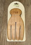 Natural Home Bamboo Set Of 2 Salad Hands Servers Wood. Fixed Price $13.00.