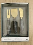Sale! New Cheese Knife Set Marble & Stainless Steel By Threshold. Fixed Price $20.00.