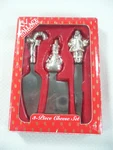 Wallace Silversmiths Nice Cheese Knife Set 3 Piece Christmas Plated. Fixed Price $15.99.