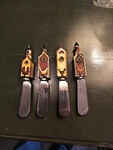 Set Of Warren Kimble Birdhouse Spreaders. Vintage Boston Warehouse Stainless.. Fixed Price $14.00.