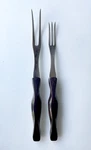 Lot Of Cutco Brown Swirl Handle Carving Turning Forks No. 1726 & 1727. Fixed Price $36.00.