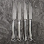 Reed & Barton Lyndon Stainless Steel Steak Knife / Knives Serated Set Of 4. Fixed Price $24.94.
