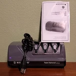 Mercer Triple Diamond M10000 Three-stage Electric Knife Sharpener Gray Black. Fixed Price $299.99.