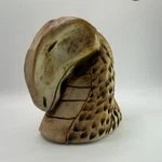 Handmade Pottery Dragon Snake Serpent Head Bust Signed Kh 3.25 Tall. Fixed Price $42.49.